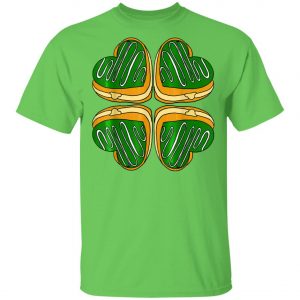 Four Leaf Clover Donut St Patricks Day Funny Irish T-Shirt, Long Sleeve, Hoodie