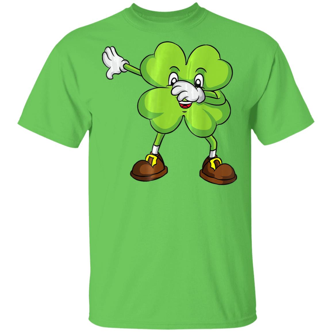 Funny Dabbing Shamrock St Patricks Day Shamrock Lucky Irish T-Shirt, Long Sleeve, Hoodie