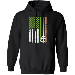 Irish Fencing American Flag Saint Patricks Day Shirt, Long Sleeve