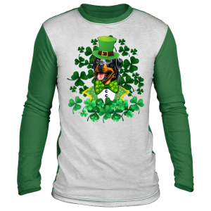 Shamrock Rottweiler St Patricks day Costume T-Shirt, Hoodie, Long Sleeve