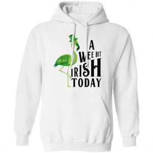 A Wee Bit Irish Today Flamingo St. Patricks Day Shirt, Long Sleeve