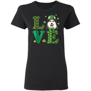 Love Husky St. Patricks Day Dog Dad Mom T-Shirt, Long Sleeve, Hoodie