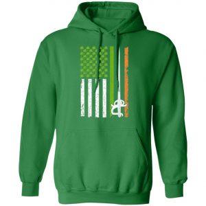 Irish Fencing American Flag Saint Patricks Day Shirt, Long Sleeve