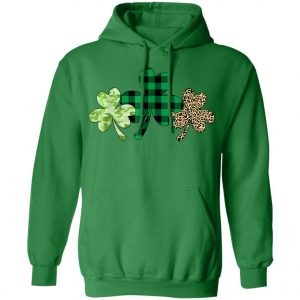 Plaid Shamrock Shirt Leopard Camouflage Fun St Patricks Day T-Shirt