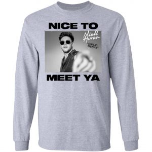 Niall Horan Shirt - Nice To Meet Ya White Hoodie, Long Sleeve