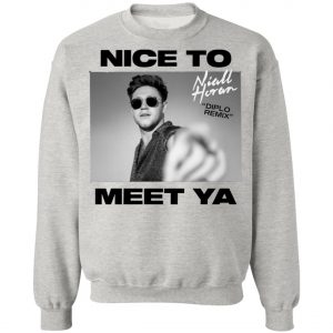 Niall Horan Shirt - Nice To Meet Ya White Hoodie, Long Sleeve