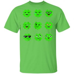 St Patricks Day Irish Emoji Shamrock Boys Shirt, Hoodie, Long Sleeve