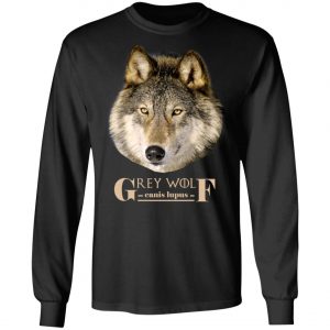 Canis Lupus Grey Wolf Timber Wolf Unisex Eco Friendly Shirt, Hoodie, Long Sleeve