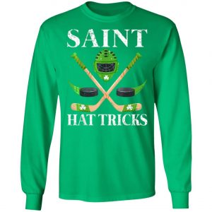 Saint Hat Tricks Leprechaun Lover Hockey St Patricks Day Shirt, Hoodie, Long Sleeve