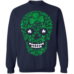 Saint Patricks Day Shamrocks Skull T-Shirt, Hoodie, Long Sleeve
