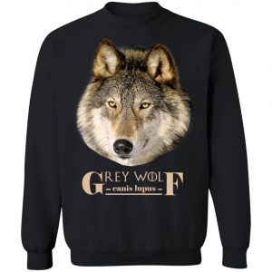 Canis Lupus Grey Wolf Timber Wolf Unisex Eco Friendly Shirt, Hoodie, Long Sleeve