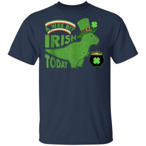 A Wee Bit Irish Today Dinosaur T-Rex St. Patricks Day Shirt, Tank Top