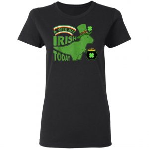 A Wee Bit Irish Today Dinosaur T-Rex St. Patricks Day Shirt, Tank Top