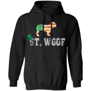 St. Patricks Day Flag American St. Woof French Bulldog T-Shirt, Hoodie, Long Sleeve