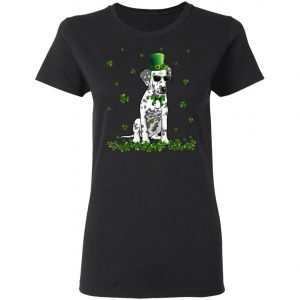 St.Patricks Day Dalmatian Hat Shamrock T-Shirt, Hoodie, Long Sleeve