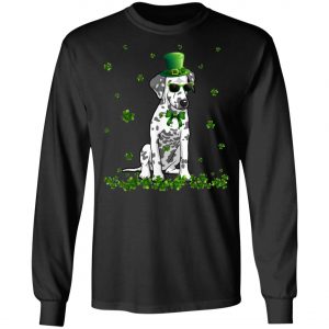 St.Patricks Day Dalmatian Hat Shamrock T-Shirt, Hoodie, Long Sleeve
