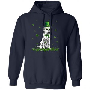 St.Patricks Day Dalmatian Hat Shamrock T-Shirt, Hoodie, Long Sleeve