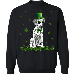St.Patricks Day Dalmatian Hat Shamrock T-Shirt, Hoodie, Long Sleeve