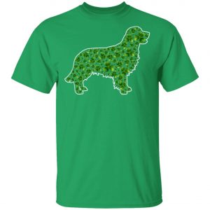 St.Patricks Day Dog Lover Fun Golden Retriever Shamrock T-Shirt, Hoodie, Long Sleeve