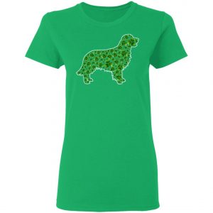 St.Patricks Day Dog Lover Fun Golden Retriever Shamrock T-Shirt, Hoodie, Long Sleeve