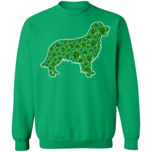 St.Patricks Day Dog Lover Fun Golden Retriever Shamrock T-Shirt, Hoodie, Long Sleeve