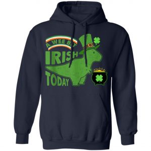 A Wee Bit Irish Today Dinosaur T-Rex St. Patricks Day Shirt, Tank Top