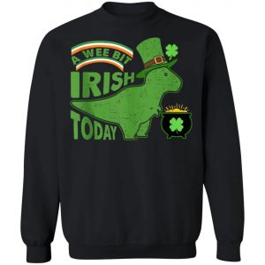 A Wee Bit Irish Today Dinosaur T-Rex St. Patricks Day Shirt, Tank Top