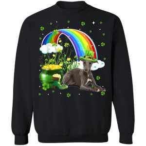 Whippet St Patricks Day Irish Shamrock T-Shirt, Hoodie, Long Sleeve