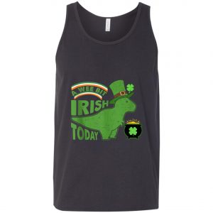 A Wee Bit Irish Today Dinosaur T-Rex St. Patricks Day Shirt, Tank Top