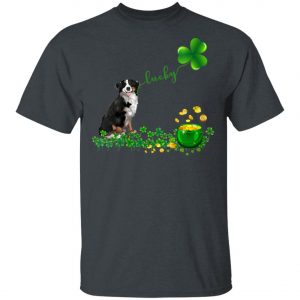 Womens Lucky Saint Bernese Mountain Dog Shamrock St Patricks Day T-Shirt, Hoodie, Long Sleeve