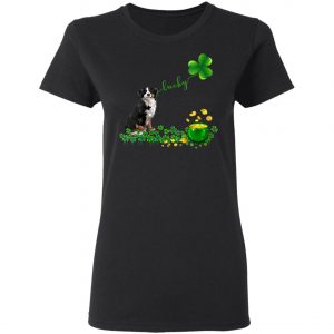Womens Lucky Saint Bernese Mountain Dog Shamrock St Patricks Day T-Shirt, Hoodie, Long Sleeve