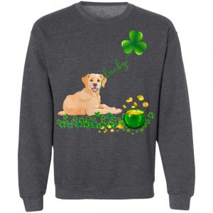 Womens Lucky Saint Yellow Labrador Dog Shamrock St Patricks Day T-Shirt, Hoodie, Long Sleeve
