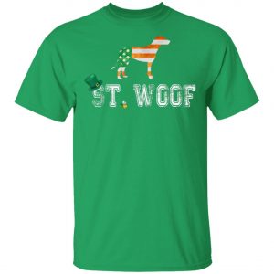 St. Patricks Day Flag American St. Woof Dalmatian Dog T-Shirt, Hoodie, Long Sleeve