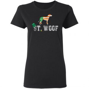 St. Patricks Day Flag American St. Woof Dalmatian Dog T-Shirt, Hoodie, Long Sleeve