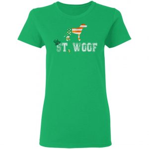 St. Patricks Day Flag American St. Woof Dalmatian Dog T-Shirt, Hoodie, Long Sleeve