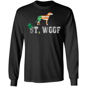St. Patricks Day Flag American St. Woof Dalmatian Dog T-Shirt, Hoodie, Long Sleeve
