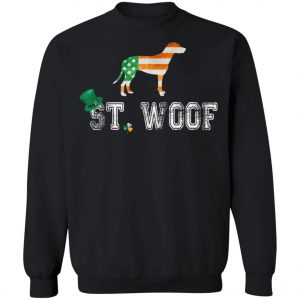 St. Patricks Day Flag American St. Woof Dalmatian Dog T-Shirt, Hoodie, Long Sleeve