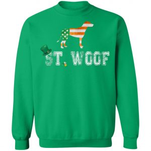 St. Patricks Day Flag American St. Woof Dalmatian Dog T-Shirt, Hoodie, Long Sleeve