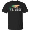 St. Patricks Day Flag American St. Woof Doberman Dog T-Shirt, Hoodie, Long Sleeve