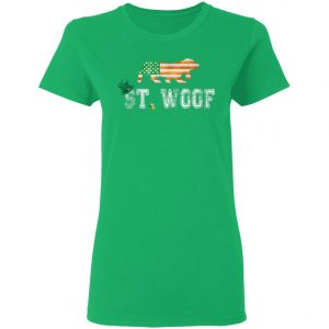 St. Patricks Day Flag American St. Woof Basset Hound Dog T-Shirt, Hoodie, Long Sleeve