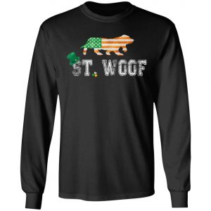 St. Patricks Day Flag American St. Woof Basset Hound Dog T-Shirt, Hoodie, Long Sleeve