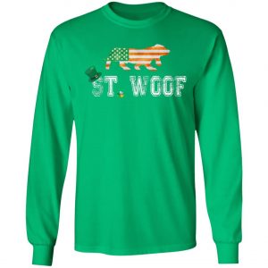 St. Patricks Day Flag American St. Woof Basset Hound Dog T-Shirt, Hoodie, Long Sleeve