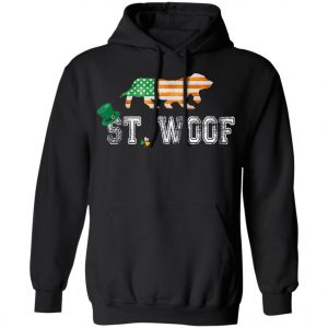 St. Patricks Day Flag American St. Woof Basset Hound Dog T-Shirt, Hoodie, Long Sleeve