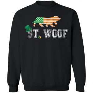 St. Patricks Day Flag American St. Woof Basset Hound Dog T-Shirt, Hoodie, Long Sleeve