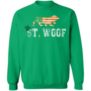 St. Patricks Day Flag American St. Woof Basset Hound Dog T-Shirt, Hoodie, Long Sleeve