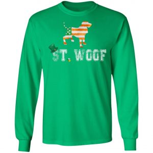 St. Patricks Day Flag American St. Woof Bloodhound Dog T-Shirt, Hoodie, Long Sleeve