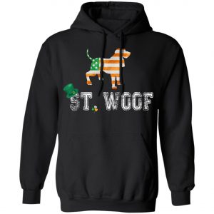 St. Patricks Day Flag American St. Woof Bloodhound Dog T-Shirt, Hoodie, Long Sleeve