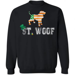 St. Patricks Day Flag American St. Woof Bloodhound Dog T-Shirt, Hoodie, Long Sleeve