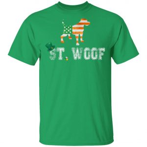 St. Patricks Day Flag American St. Woof Border Terrier Dog T-Shirt, Hoodie, Long Sleeve