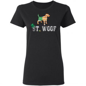 St. Patricks Day Flag American St. Woof Border Terrier Dog T-Shirt, Hoodie, Long Sleeve